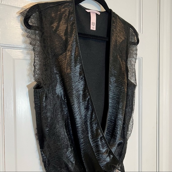 Victoria’s Secret | Dream Angels Chantilly Lace Wrap Bodysuit, Black - EUC - Picture 6 of 10